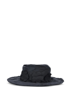 Scha floral-appliqué hat - Black