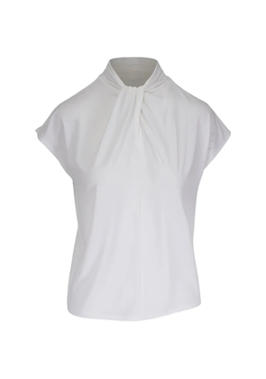Vince twisted-collar sleeveless blouse - White
