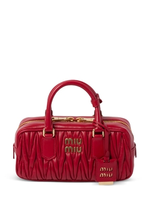 Miu Miu Arcadie matelassé nappa-leather bag - Red