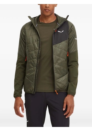 Salewa quilted hooded jacket - Green