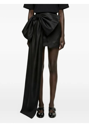 Alchemy x Lia Aram bow-detail mini skirt - Black