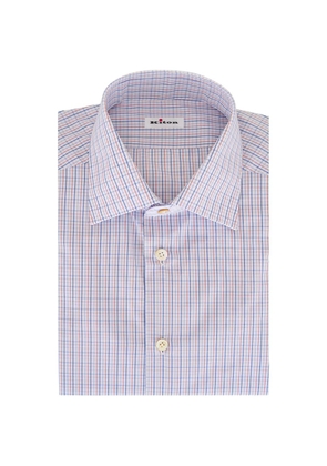 Kiton check shirt - White