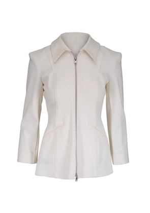 Veronica Beard Willis zip fitted jacket - Neutrals