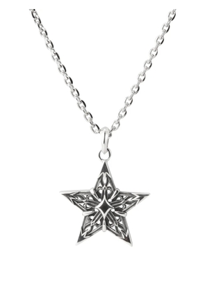 Emanuele Bicocchi large Stella star-pendant necklace - Silver