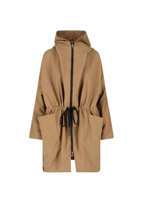KIMO NO-RAIN drawstring hooded parka - Brown