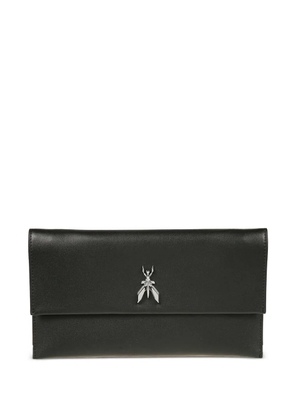 Patrizia Pepe Fly leather clutch bag - Black