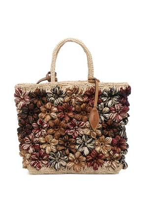 AFAR Flower tote bag - Neutrals