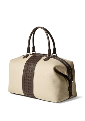 Serapian double-handle holdall - Neutrals