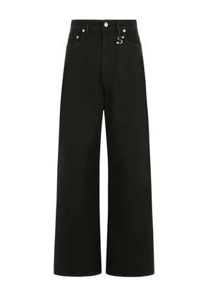 Sportmax Siamese button-fastening five-pocket jeans - Black