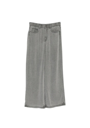JNBY elastic waistband wide-leg jeans - Grey