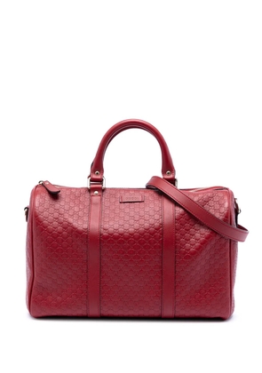 Gucci Pre-Owned 2016-2026 Medium Microguccissima satchel - Red