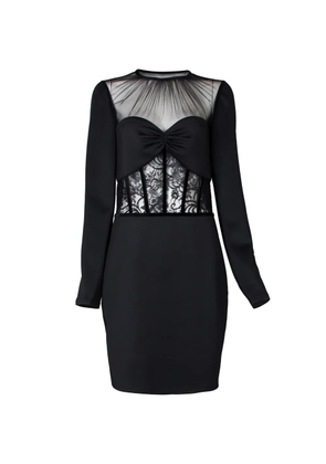 Tadashi Shoji Bliss lace bodice dress - Black