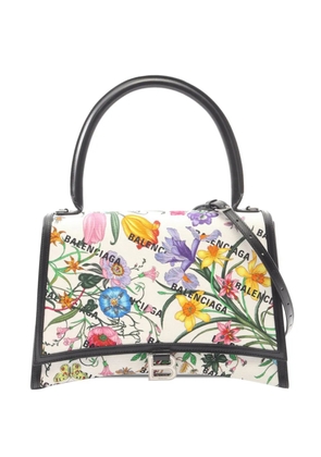 Gucci Pre-Owned 2016-2025 x Balenciaga The Hacker Project Flora Hourglass Handle Bag satchel - White