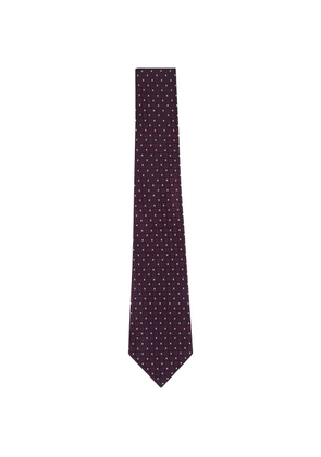 Zegna geometric-pattern tie - Red