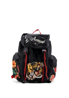 Gucci Pre-Owned Techpack Embroidered Techno Canvas backpack - Black