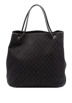 Gucci Pre-Owned 2016-2025 Large GG Denim Gifford tote bag - Brown