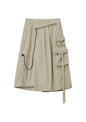 Musium Div. tie-strap detail trousers - Neutrals