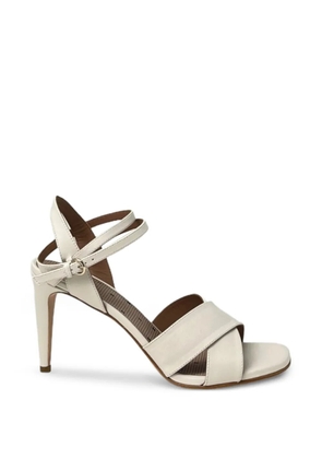 RED(V) criss-cross strap sandals - Neutrals
