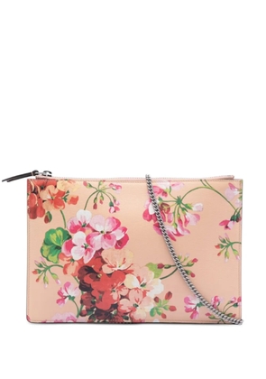Gucci Pre-Owned 2000-2015 Calfskin Blooms Chain Clutch shoulder bag - Brown