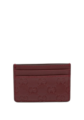 Gucci Pre-Owned 2016-2025 Guccissima card holder - Red