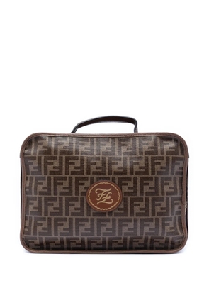 Fendi Pre-Owned 2010-2025 Zucca Coated Canvas Karligraphy travel bag - Brown
