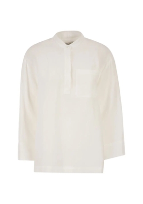 'S Max Mara pocket linen shirt - White