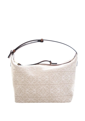 Loewe Pre-Owned 2021 Medium Anagram Canvas Cubi Bag handbag - Brown