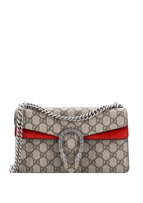 Gucci Pre-Owned Dionysus Bag GG Coated Canvas with Crystal Embellished Metal Small shoulder bag - Brown