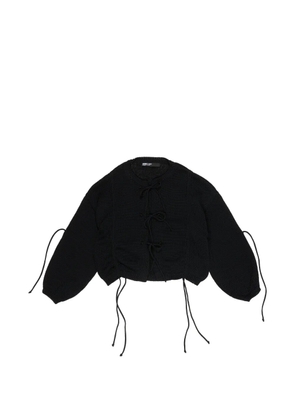 Bimba y Lola tie-fastening cardigan - Black
