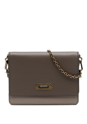 Bottega Veneta Pre-Owned 2012-2026 Bicolor Leather Wallet on Chain crossbody bag - Brown