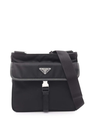 Prada Pre-Owned 2013-2026 Saffiano Trimmed Re Nylon crossbody bag - Black