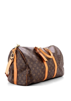 Louis Vuitton Pre-Owned Keepall Bandouliere Bag Monogram Canvas 45 travel bag - Brown
