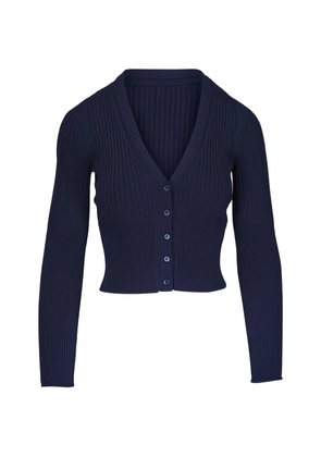 Simkhai Ailany ribbed V-neck cardigan - Blue