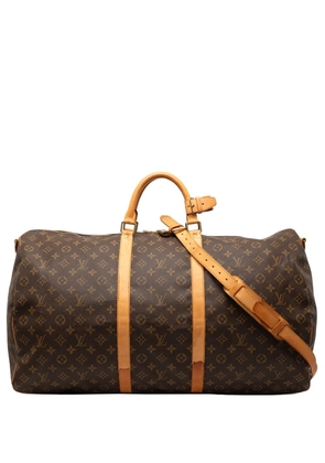 Louis Vuitton Pre-Owned 2002 Monogram Keepall Bandouliere 60 travel bag - Brown