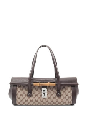 Gucci Pre-Owned 2010s Bamboo GG-pattern tote bag - Brown