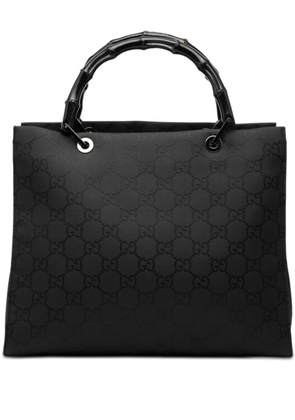 Gucci Pre-Owned 2000-2015 GG Nylon Bamboo handbag - Black