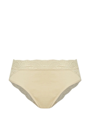 Hanro Midi lace trim briefs - Neutrals