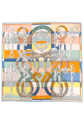 Hermès Pre-Owned 2000-2025 Della Cavalleria Double Face Silk Scarf 90 scarves - Multicolour