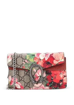 Gucci Pre-Owned Dionysus Bag Blooms Print GG Coated Canvas Super Mini crossbody bag - Brown