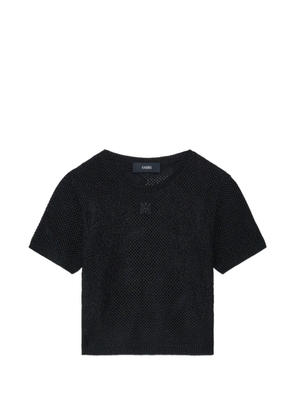 AMIRI open-knit T-shirt - Black