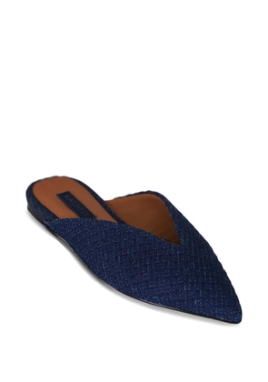 NAGHEDI Strada pointed-toe mules - Blue