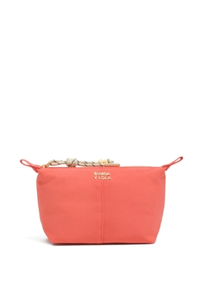 Bimba y Lola logo-plaque make up bag - Orange