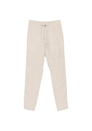 Eleventy drawstring pleated trousers - Neutrals