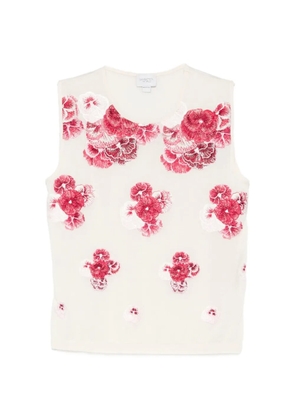 Giambattista Valli floral tank top - Neutrals