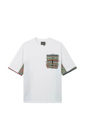 Musium Div. patchwork pocket T-shirt - White