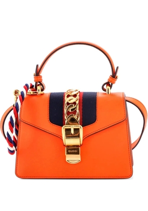 Gucci Pre-Owned Sylvie Top Handle Bag Leather Mini satchel - Orange