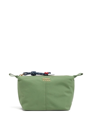 Bimba y Lola logo-plaque make up bag - Green