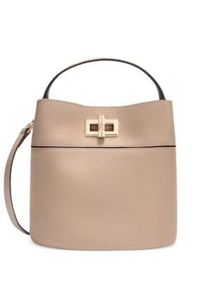 Furla Amelia leather top-handle bucket bag - Neutrals