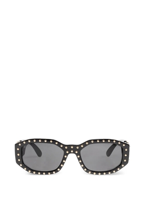 Versace studded rectangle sunglasses - Black