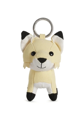 Maison Kitsuné fox keyring - Neutrals